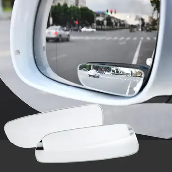 

2PCS Car Mirror 360 Degree Wide Angle Convex Blind Spot Mirror Parking Auto Motorcycle Rear View Adjustable Mirror Accessories