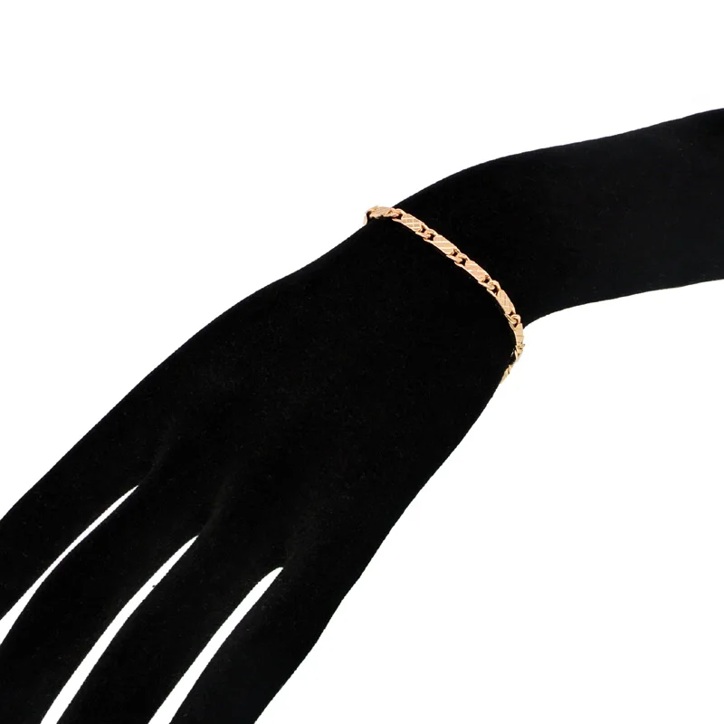 Качественная золотая цепочка для браслетов младенцев; детский браслет; Bebe; подарок для мальчика; детские ювелирные изделия; Son Pulseira Bracciali; повязка на руку; B0849