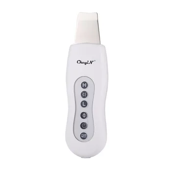 

Ultrasonic Facial Scrubber Electric Face Cleansing Spatula Skin Peeling Device 3 Modes Virbration Pore Cleanser Exfoliator 45