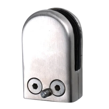 

HTHL-12X Stainless Steel Glass Clamp Holder For Window Balustrade Handrail 53*33*20 mm