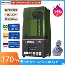KINGROON-impresora 3D monocromática KP6 Mono LCD, máquina de impresión de resina UV con pantalla de 6,08 pulgadas, 2K, alta velocidad, SLA