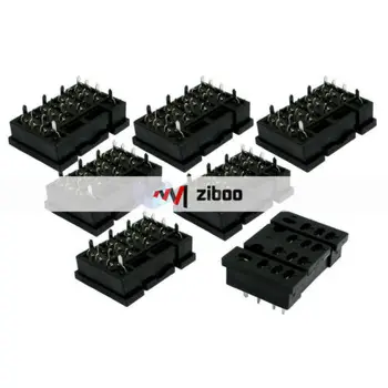 

7 Pcs x LY4-A2 Snap in PCB Mount 14 Pin Power Relay Socket Base for LY4NJ HH64P
