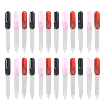 

24pcs Portable Nail Files Carbon Steel Nail Filers Nail Art Grinding Tool Sanding Manicure Pedicure Tool for Polishing Buffing (