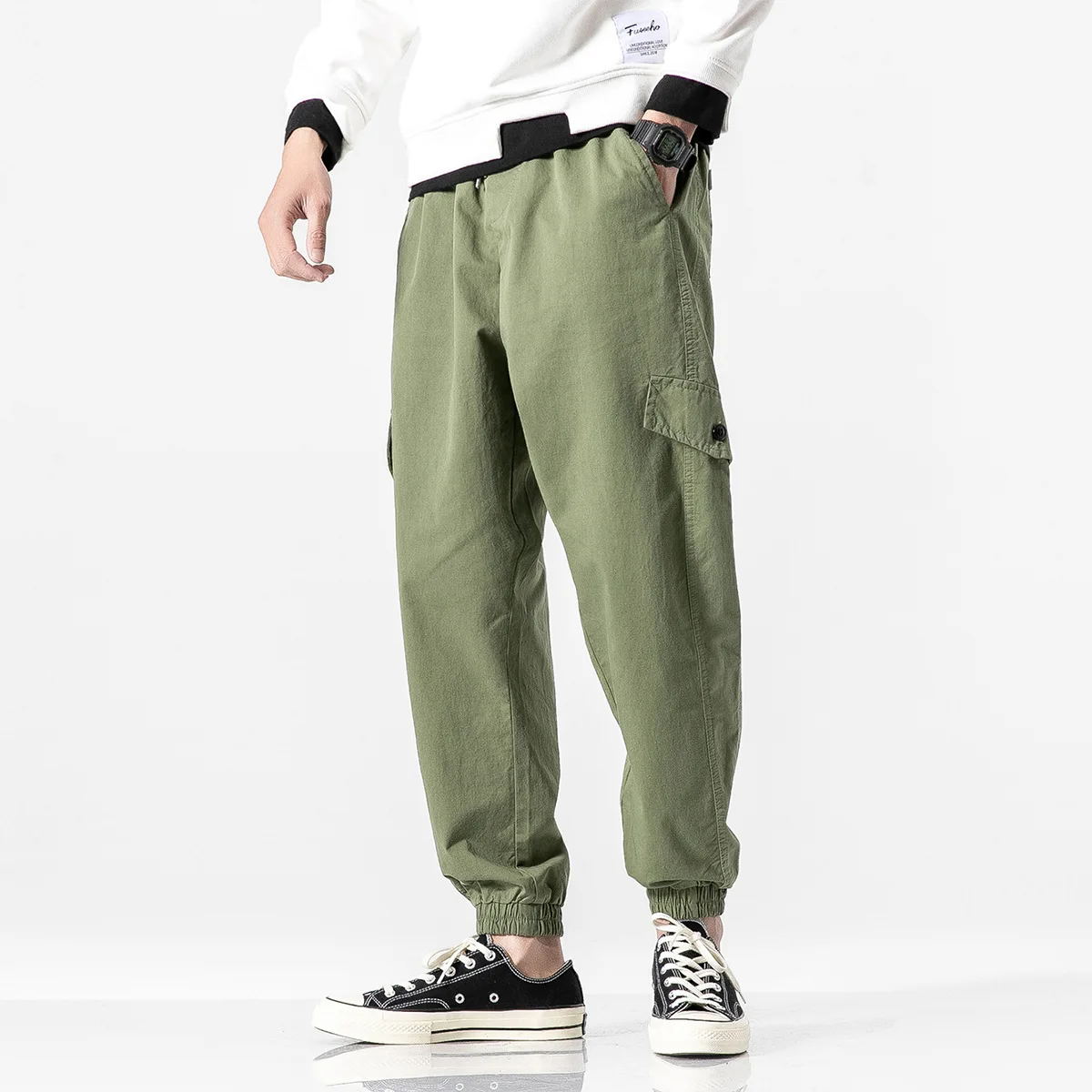 

Northern Boundary Men'S Wear 2020 Spring New Style 2020 Spring New Style Multi-pockets Bib Overall Casual Pants K201070