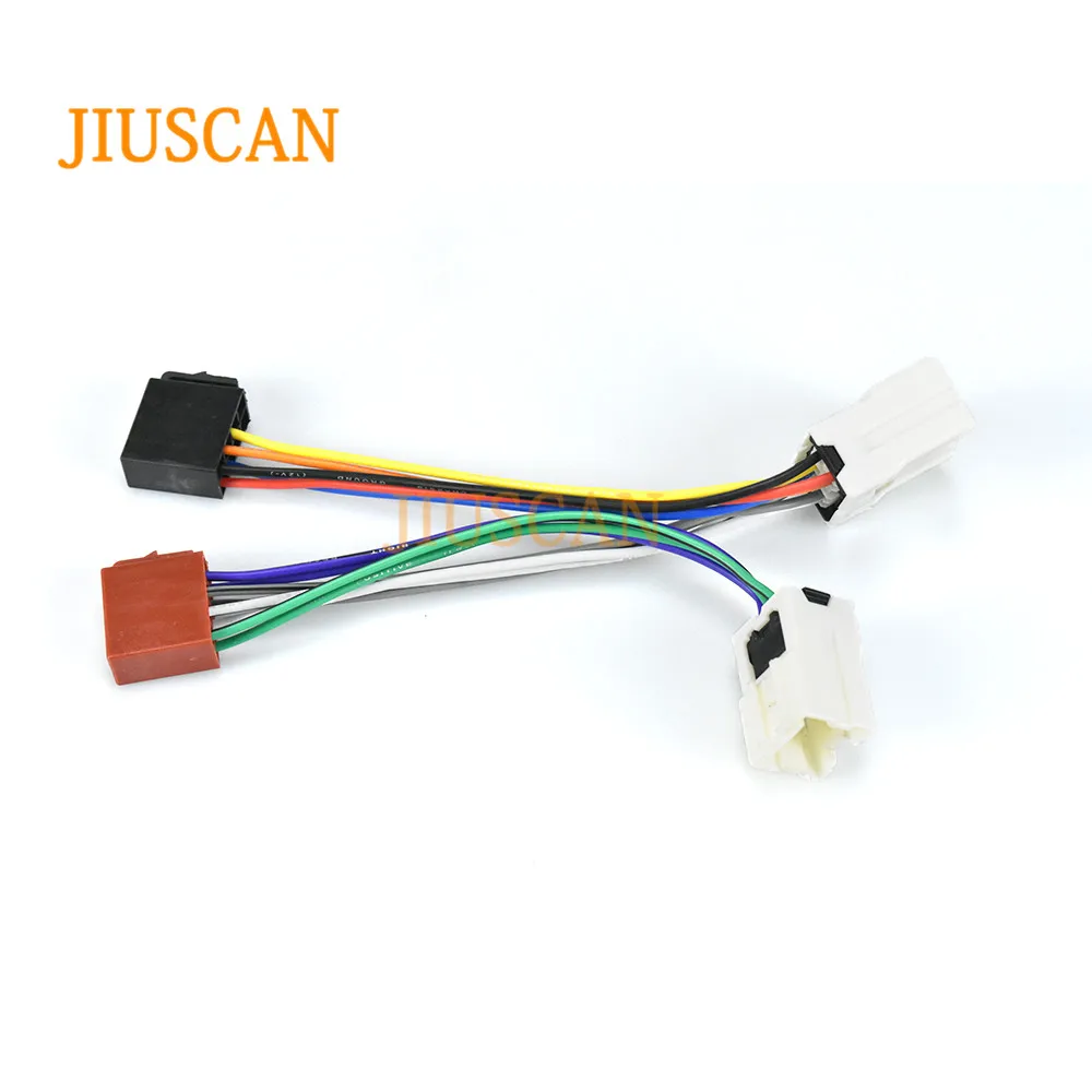 JIUSCAN 12-020 ISO радио адаптер для NISSAN 2003+(выберите модели) жгут проводов разъем свинцовый ткацкий станок кабель штекер Адаптер стерео