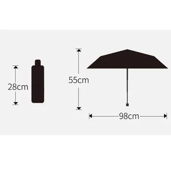 

High quality rain and rain folding umbrella dual use Rain And Rain Dual-Use Sun Umbrella Folding Sunscreen UV Umbrella 8 Bone#g2