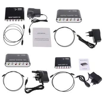 

2019 New Digital DTS AC3 Optical To Analog 5.1CH Surround Audio Sound Decoder Coaxial To 6RCA Intelligent Electronic