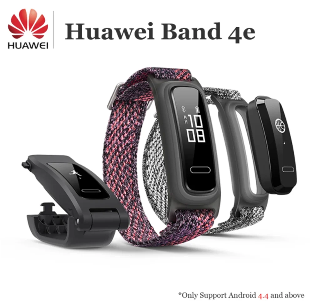 Смарт браслет Huawei Band 4e с двойным ремешком на запястье и обувью баскетбольный