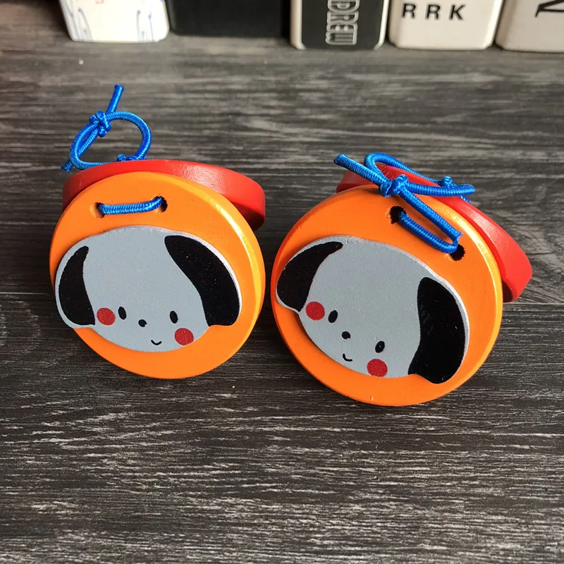 Музыкальная игрушка для детей раннего возраста, деревянные кастаньеты, детская танцевальная доска, унисекс, Юань, wu ban