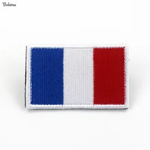 Drapeau de la France-Parches de bandera francés con gancho, insignia, brazalete, pegatinas para mochilas, gorras, decoración de uniformes