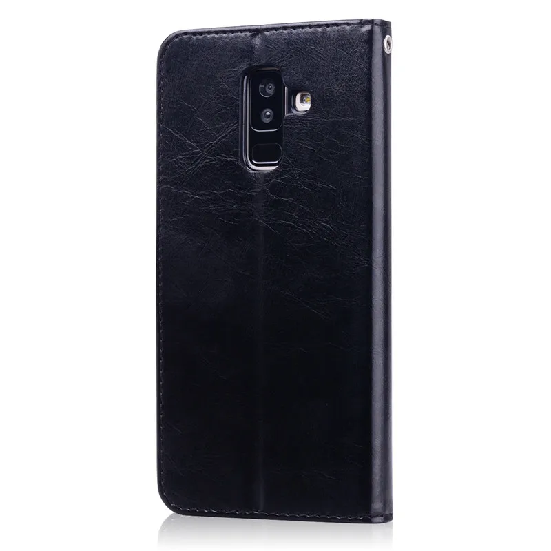 Кожаный чехол для samsung Galaxy J8 J810F SM-J810F/DS кожаный флип-чехол-бумажник для samsung Galaxy J8 чехол