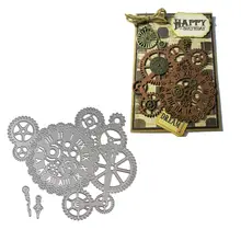 Стимпанк штампы шестерни ремесло высечки металла высечки для DIY Изготовление бумажных карточек Скрапбукинг H7EC