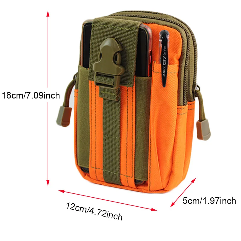 Тактическая Сумка Molle, поясная сумка, Мужская маленькая карманная военная сумка для бега, походные сумки, кошелек для мобильного телефона, инструмент для улицы
