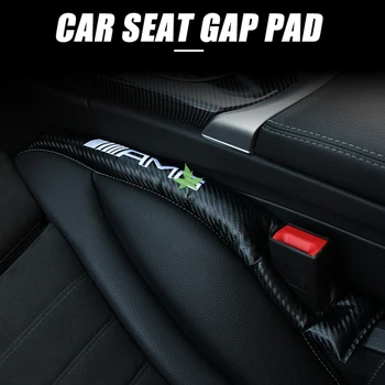 

A Pair Carbon Fiber Car Seat Gap Pad Filler Durable For AMG Mercedes Benz W212 W205 W210 W202 W203 W204 W177 GLA CLS C/E Class