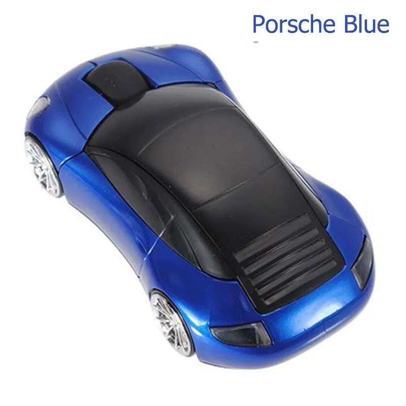 Porsche Blue 2,4G Автомобильная беспроводная мышь Lamborghini/Beetle/Porsche/Ferrari гоночная Автомобильная оптическая мышь для ПК настольного ноутбука - Цвет: Porsche Blue