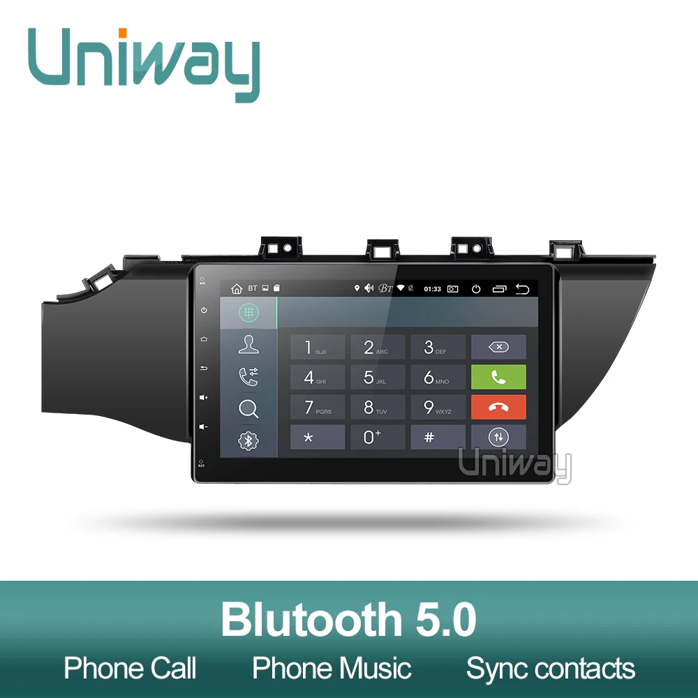 Uniway A17K21071 2G+ 32G DSP android 9,0 автомобильный dvd для kia k2 rio мультимедийный автомобильный Радио gps навигация стерео плеер