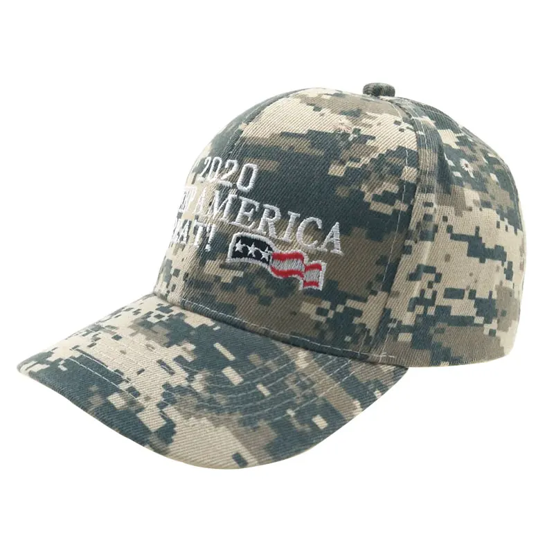 Camouflage Baseball Cap Embroidery Trump Snapback Hats Unisex Sport Camo Army Caps Adjustable Hat