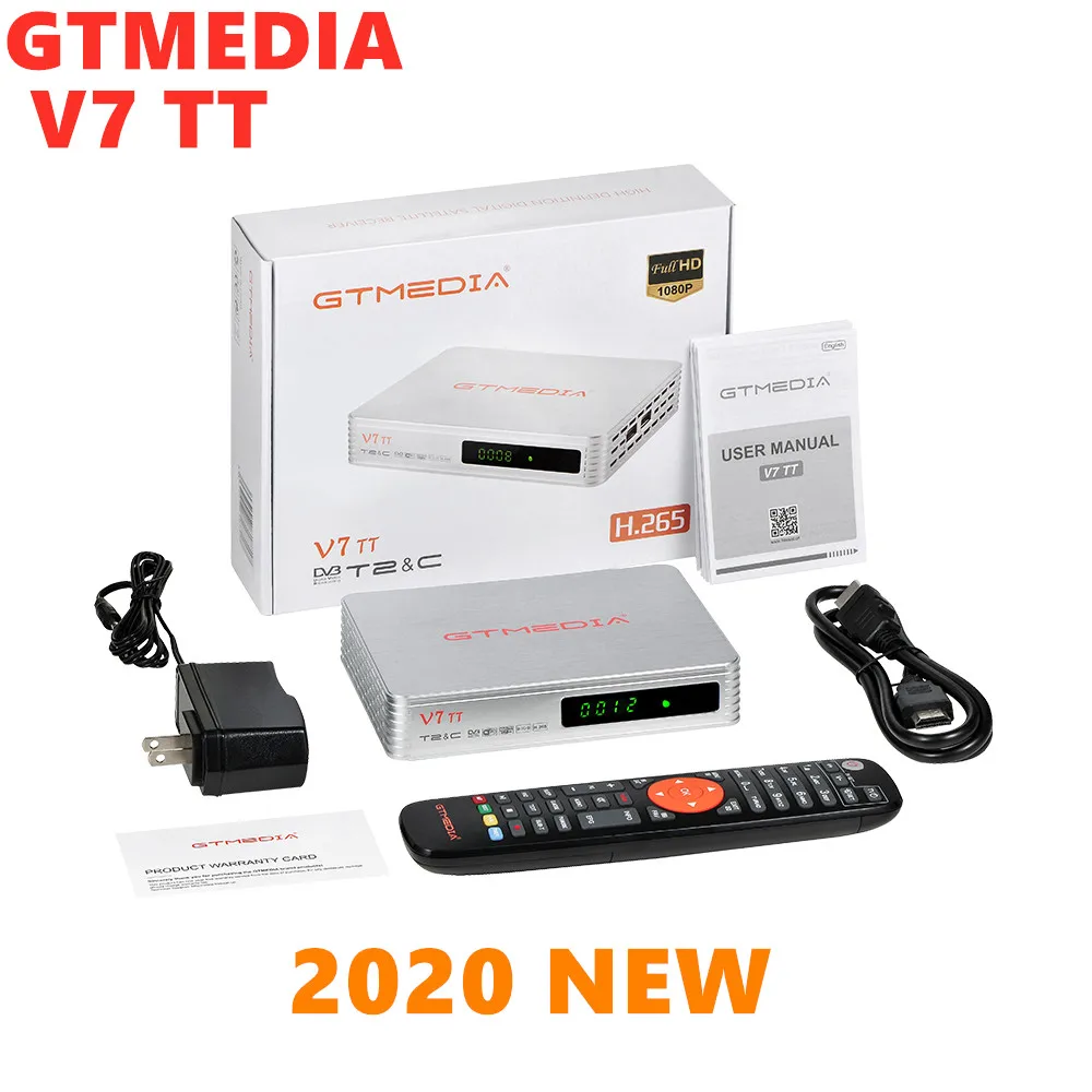 GTMEDIA v7 TT Satellite TV Receiver DVB BOX DVB-T2 DVB-S Digital Wifi tv box cccam 7 line free Spain France | Электроника