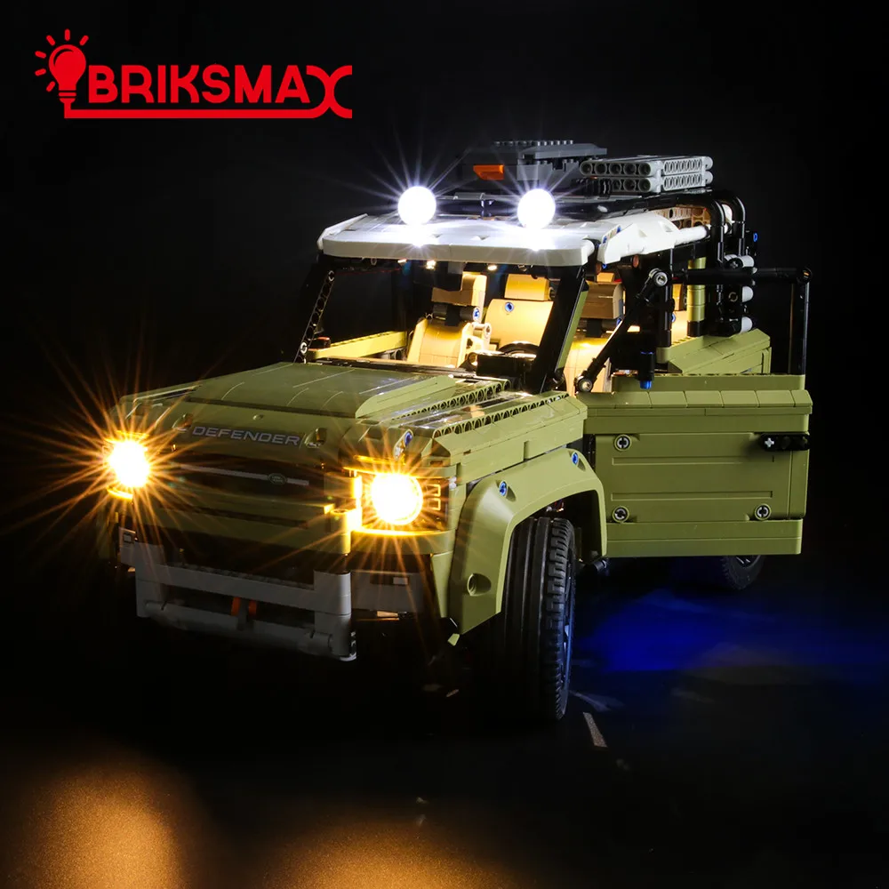 BriksMax светодиодный светильник для Technic 42110 Landrover Defender светильник ing набор(не включает модель автомобиля
