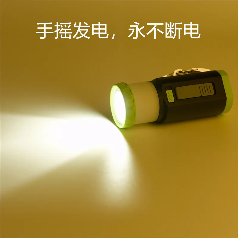 

Electronic Commerce LED Multifunctional Emergency Camping Lamp Tent Outdoor Hand-operated Lithium Battery USB Charging
