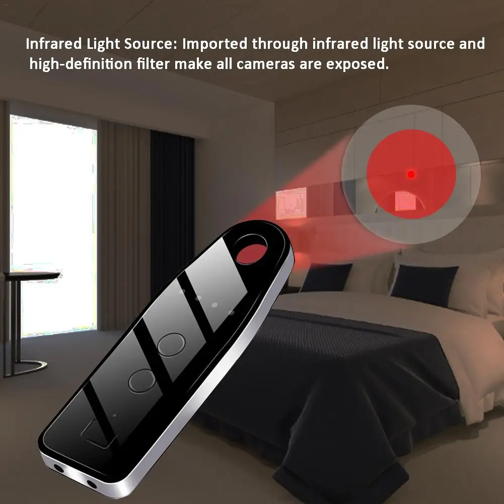 

Micro Camera Detector Infrared Wireless Signal Detection Anti-Spy Detector Camera Finder GPS For Privacy Places