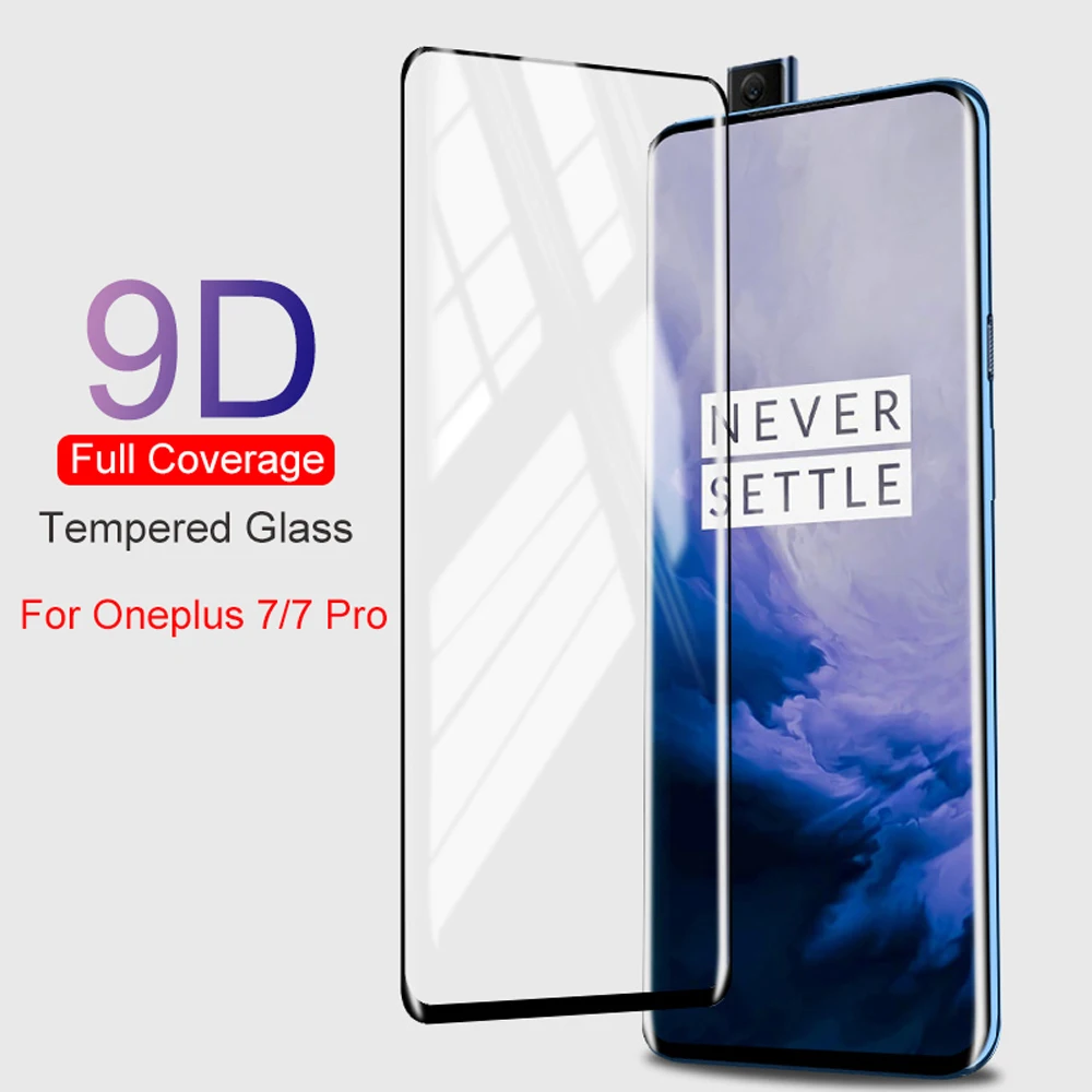 Защитное стекло закаленное 9D для oneplus Z 8 7 7t pro 6 6t|Защитные стёкла и плёнки| |
