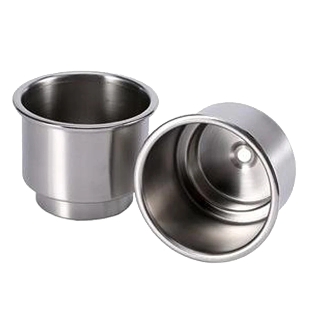 2pcs Cup Drink Can Holder with Drain for Car Marine Boat Yacht RV Camper