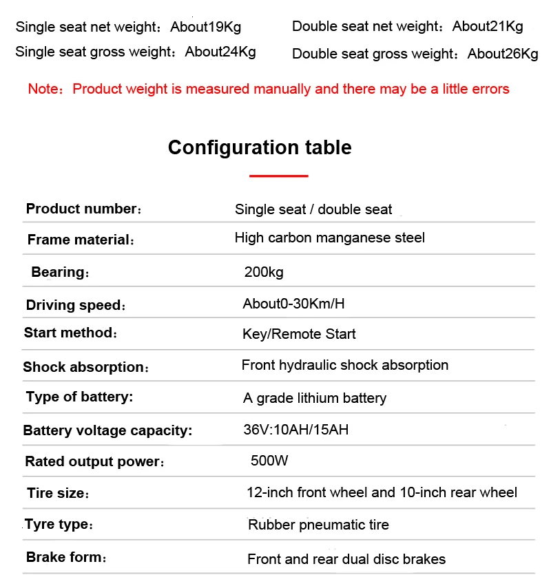 12 Inch Lightweight Electric Scooter 2 Wheels Electric Scooters 500W Mini Foldable Electric Bikes Adults With Anti-theft System (13)