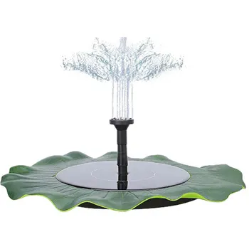 

Upgraded Green Lotus Leaf Solar Power Water Fountain Garden Pool 30-50cm Solar Panel Floating Water Fountain Pump Garden Decor