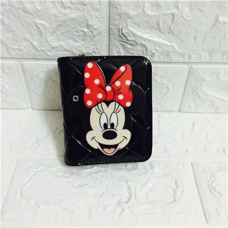 Style four Disney Minnie Cartoon Fashion Women Short Wallet Cute Child Personality Wallet Cute Colorful Female High Quality PU Bags - Цвет: Style four