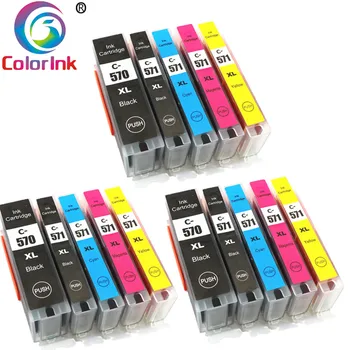 

ColorInk For Canon 570 570XL ink cartridge PGI-570 PGI570 CLI571 PGI570XL MG5750 MG5751 MG5752 MG5753 MG6850 printer