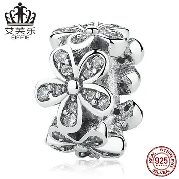 

Daisy Spacer Beads Diy accessories 925 sterling silver original spacer beads for jewelry making Fit pandora charms bracelet