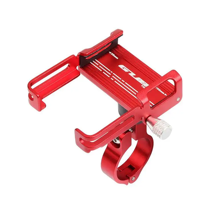 red HiMISS P20 держатель для телефона из алюминиевого сплава вращающийся на 360 градусов навигационный велосипедный Противоскользящий Кронштейн для мобильного телефона - Цвет: red