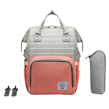 

LEQUEEN Fashion USB Mummy Maternity Diaper Bag Large Nursing Travel Backpack Designer Stroller Baby Bag Baby Care Nappy Backpack