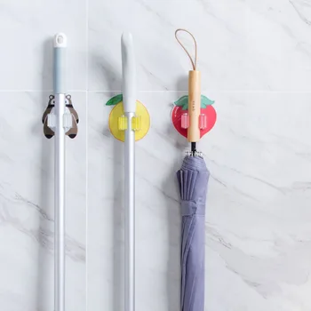 

Wall Mounted Mop Holder Broom Gripper Umbrella Hanger Hook Brush Holder Rack Shelf Bathroom Kitchen Organizer Rack