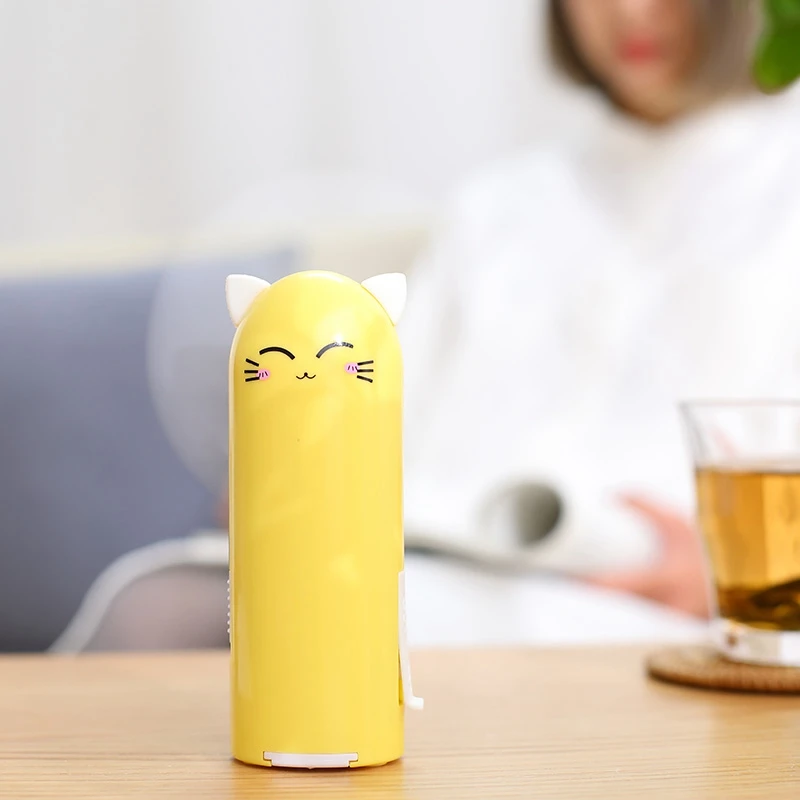 SANQ милый Meng Pet вентилятор usb зарядка настольный мини-вентилятор креативный мультфильм ручной вентилятор(желтый