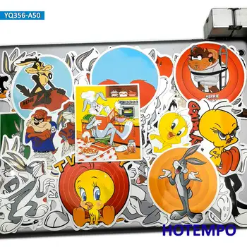 

50pcs Anime Cute Crazy Bunny Funny Rabbit Stickers Toys for Kids Scrapbook Mobile Phone Laptop Luggage Pad Cartoon Decal Sticker