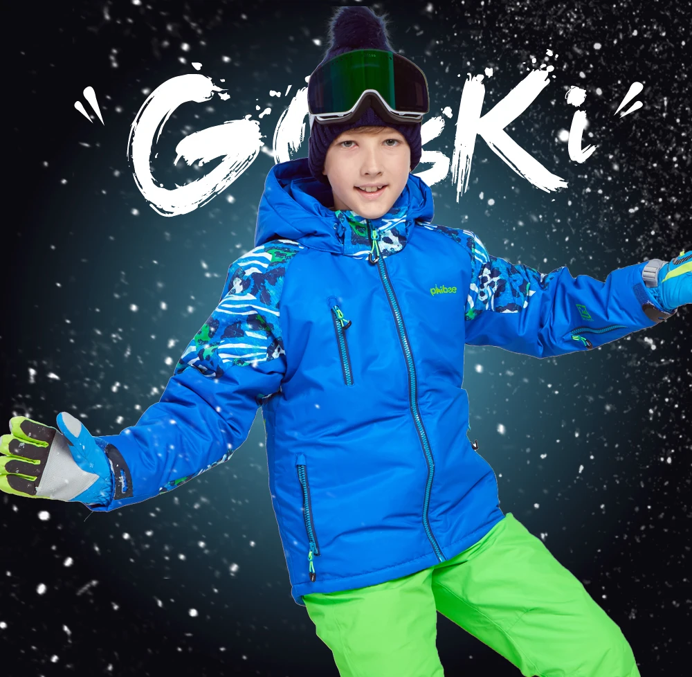boys belted ski jacket