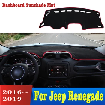 

For Jeep Renegade 2016 2017 2018 2019 Car Dashboard Cover Avoid Light Pad Instrument Platform Cover Mat Carpet Accessories