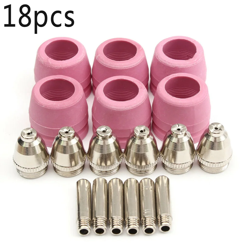 18x Electrodes Shield Cups Tips Welding Consumables Plasma Cutter Set Equipment