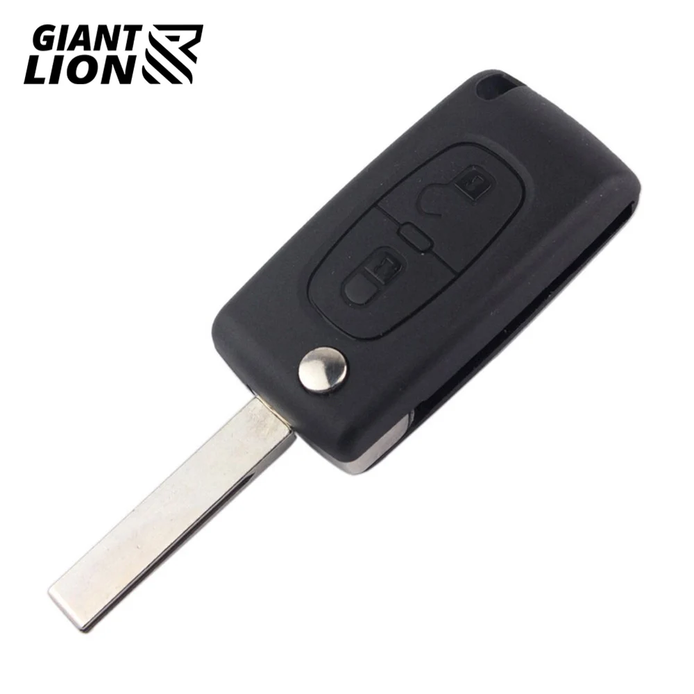 

Flip Folding 2 Button Car Remote Key Case Shell For PEUGEOT 206 307 308 207 407 408 For Citroen C2 C3 C4 C5 C6 C8