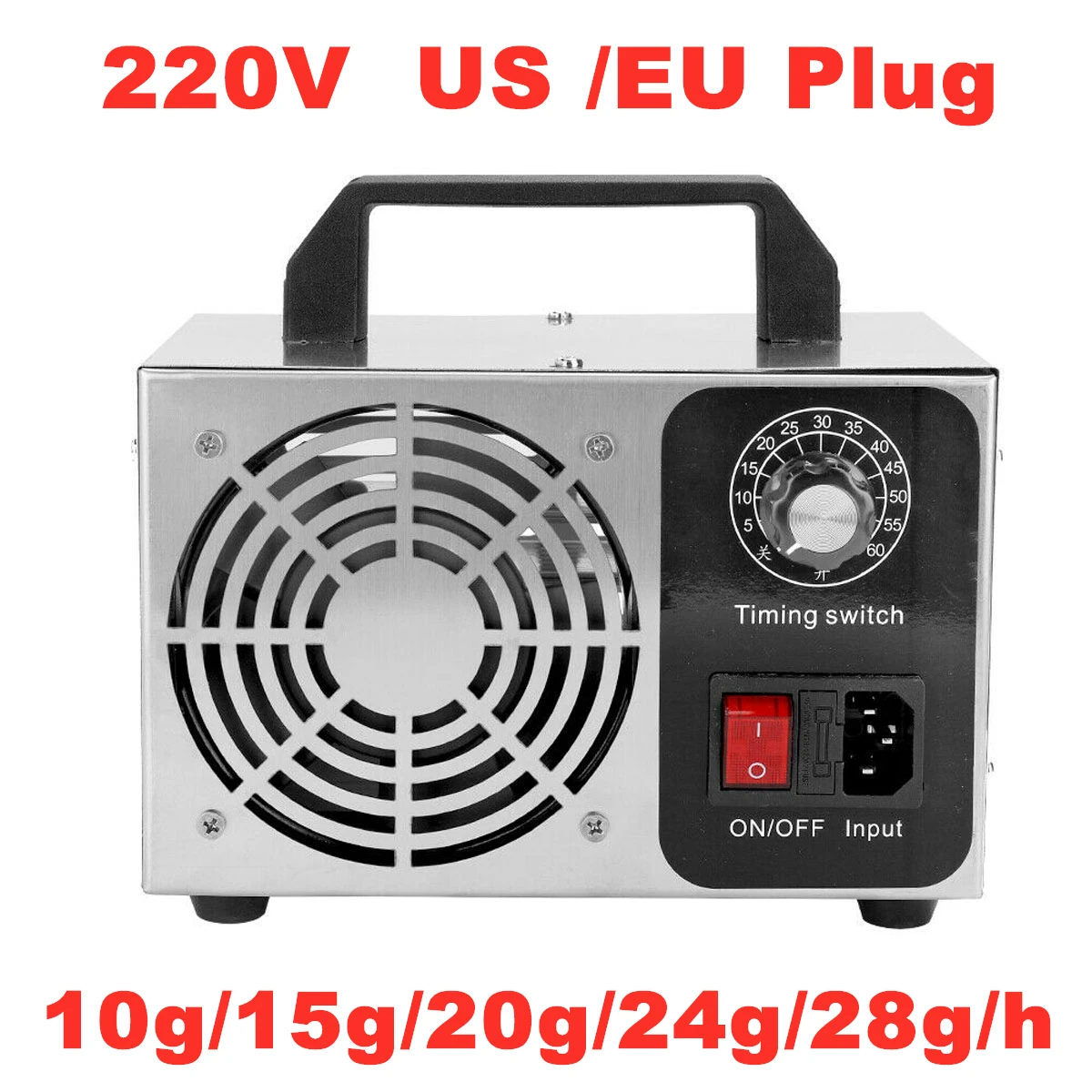 Ozone Generator 220/110V 10g Portable Home Ozonizer Air Purifier No Bacteria  I 