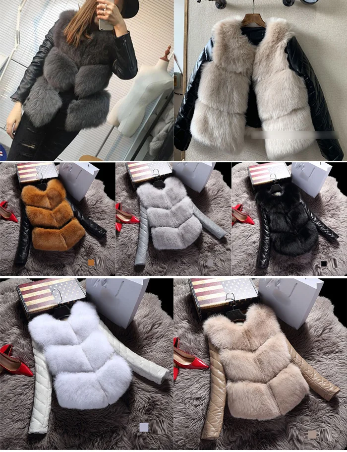 Модное осенне-зимнее пальто, толстый теплый женский жилет из искусственного лисьего меха, высококачественные Пальто Colete Feminino размера плюс 3XL