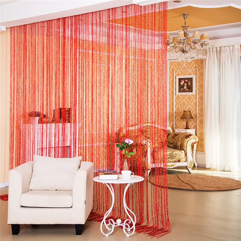 

String Curtains Patio Net Fringe for Door Fly Screen Windows Divider Cut To Size Curtains for Living Room