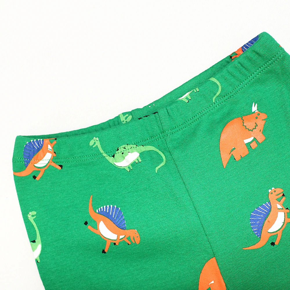 Пижамные комплекты для маленьких мальчиков и девочек от 1 до 8 лет комплект из 2 предметов, топ+ штаны, одежда для сна с длинными рукавами детская одежда с рисунками животных, одежда для сна