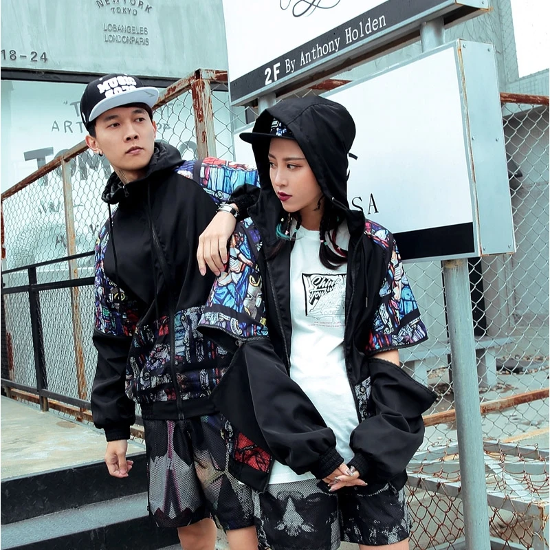Hot Popular Multi Zipper Sport Wind Breaker Men's Rain Coat
