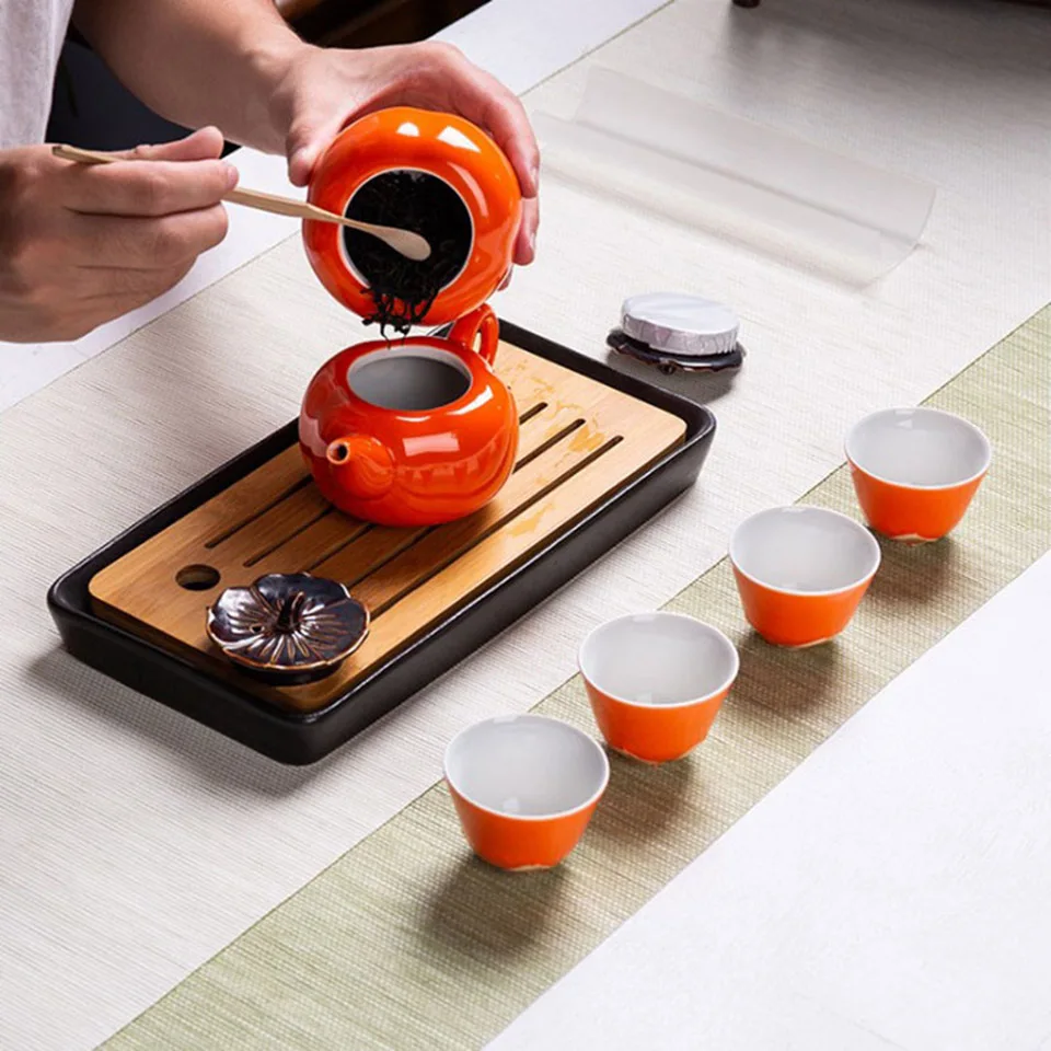 ICESTCHEF керамический чайник Gaiwan, чайная чашка для Пуэр китайский кунг-фу чайник Портативный чайный набор гайвань чайная посуда наборы