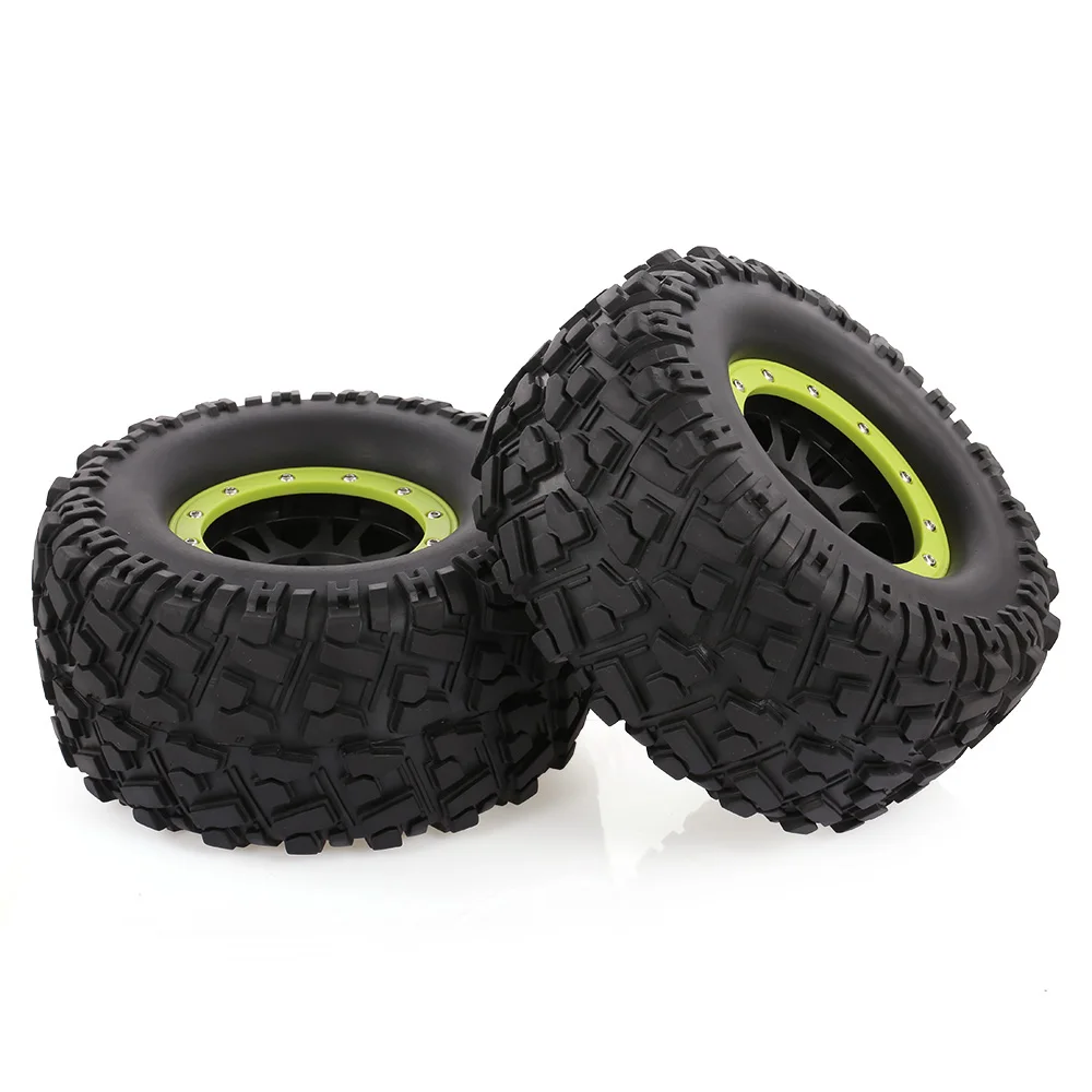 

2pcs AUSTAR 165mm 3.8 Inch Rim Rubber Tyre Tire Wheel for 1/8 HSP HPI Traxxas RC Off-road Car Crawler