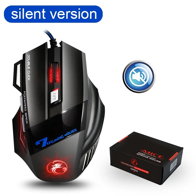 pc mouse Computer Mouse Gamer Wired Gaming Mouse RGB Silent Mouse 5500 DPI Ergonomic Mouse With LED Backlight 7 Button For PC Laptop cool gaming mouse Mice