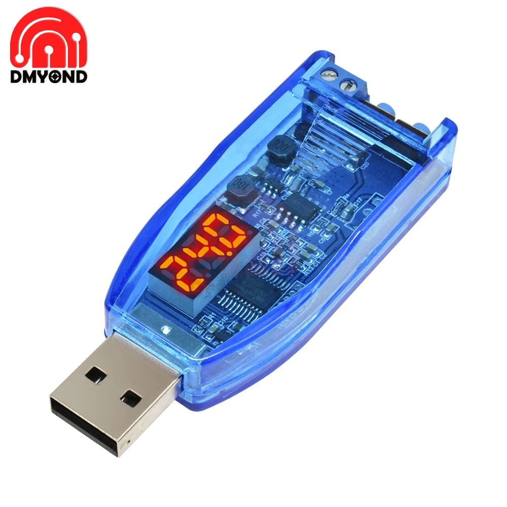 Step шаг вверх вниз 5 В до 3,3 В 9 в 12 В 24 в USB блок питания модуль красный зеленый Дисплей Напряжение вверх кнопка регулировки